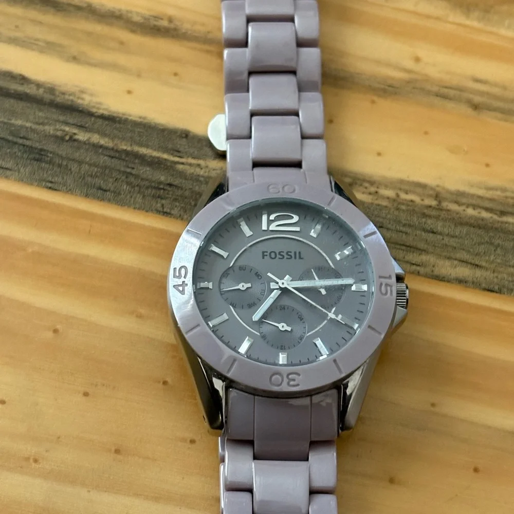 Fossil Silver Chronograph Watch